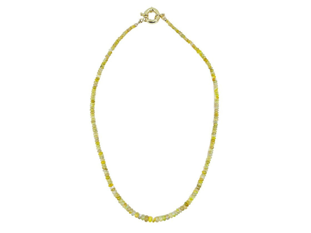 Graduated Ethiopian Opal Roundel Necklace