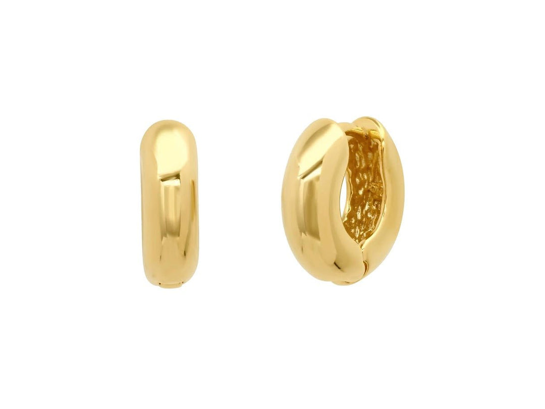 Chunky Gold Huggie Hoops