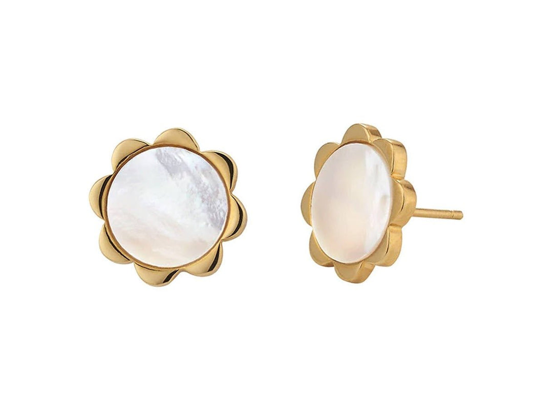 MOP Flower Studs