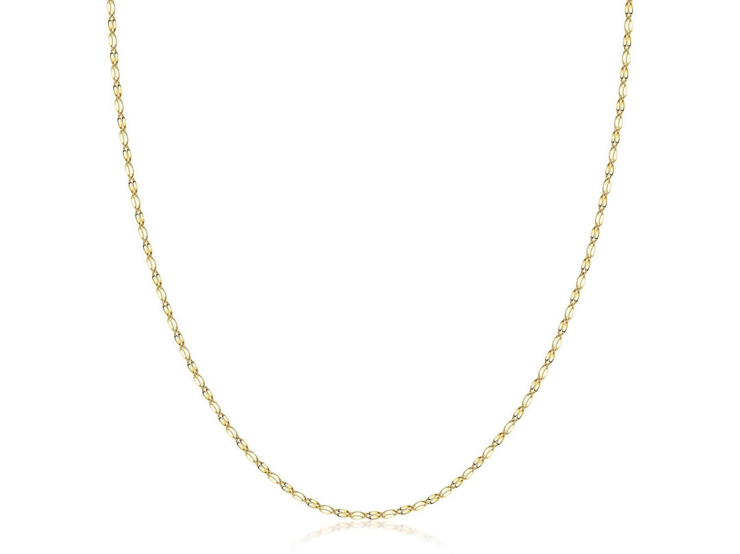 14k Diamond-Cut Mirror Chain