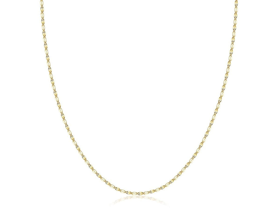 14k Diamond-Cut Mirror Chain