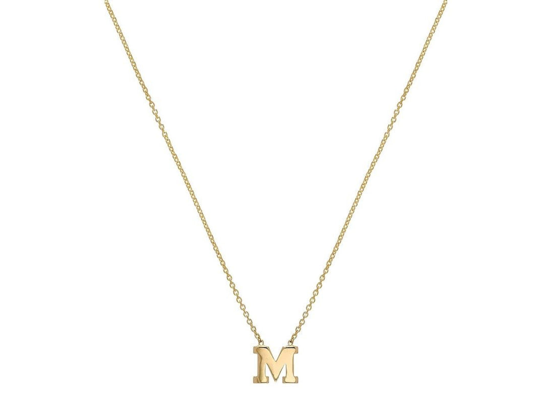 14k Gold Initial Necklace