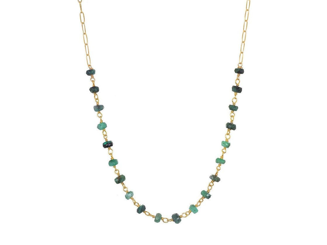Emerald Roundel Chain Necklace
