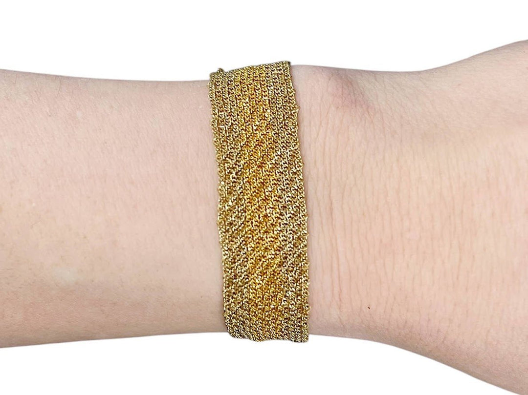 XL Bicolor Chain Bracelet in Gold