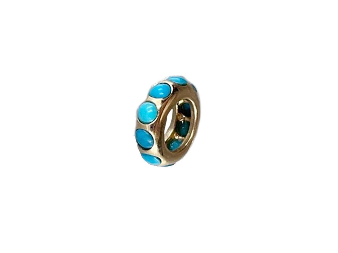 14k Turquoise Bead Charm