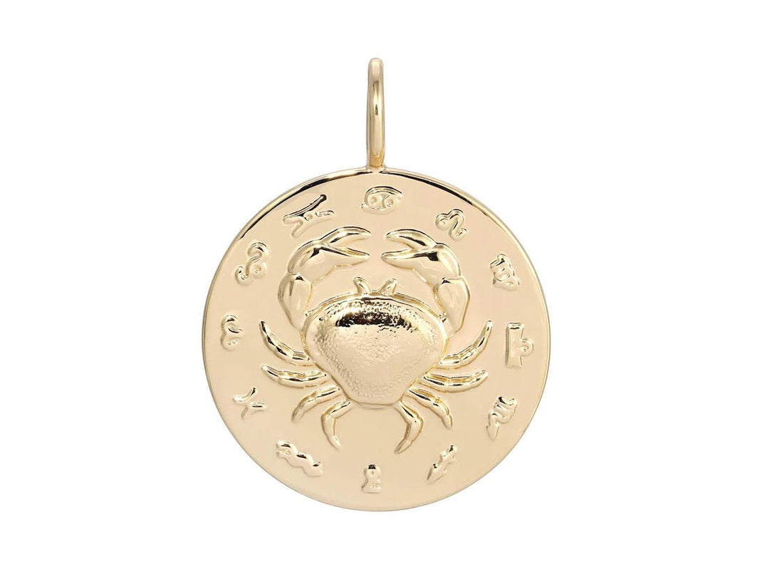 Gold Cancer Charm