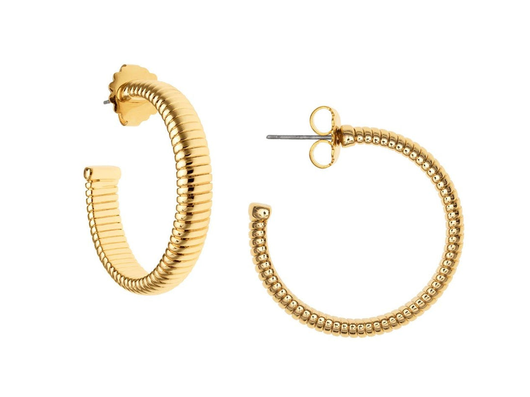 Cobra Hoop Earrings 1.375