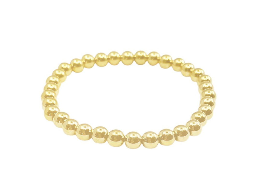 Gold 6mm Bead Bracelet