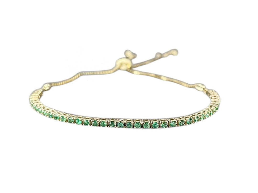18k Emerald Tennis Bracelet