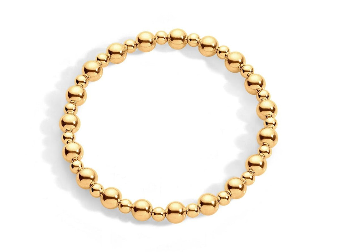 Gold 6mm Bead Bracelet