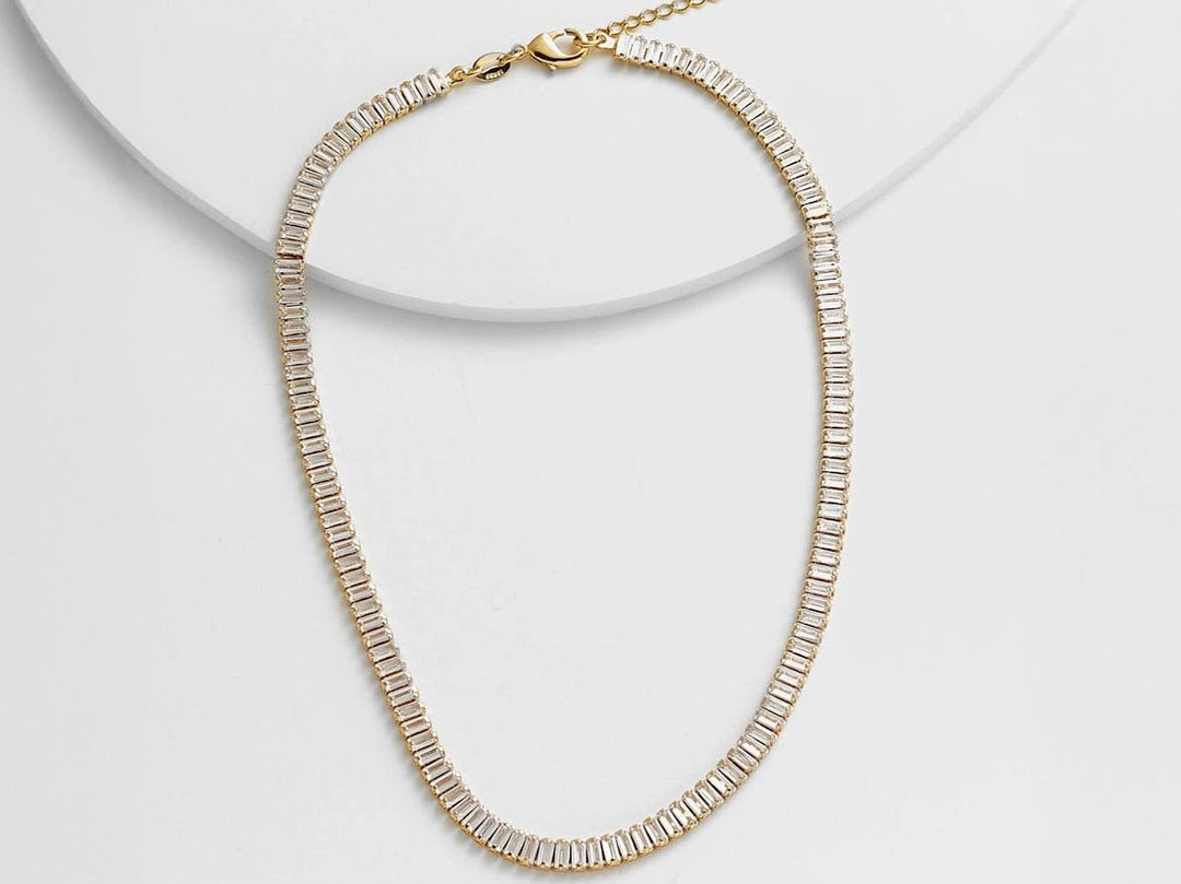 Baguette CZ Necklace
