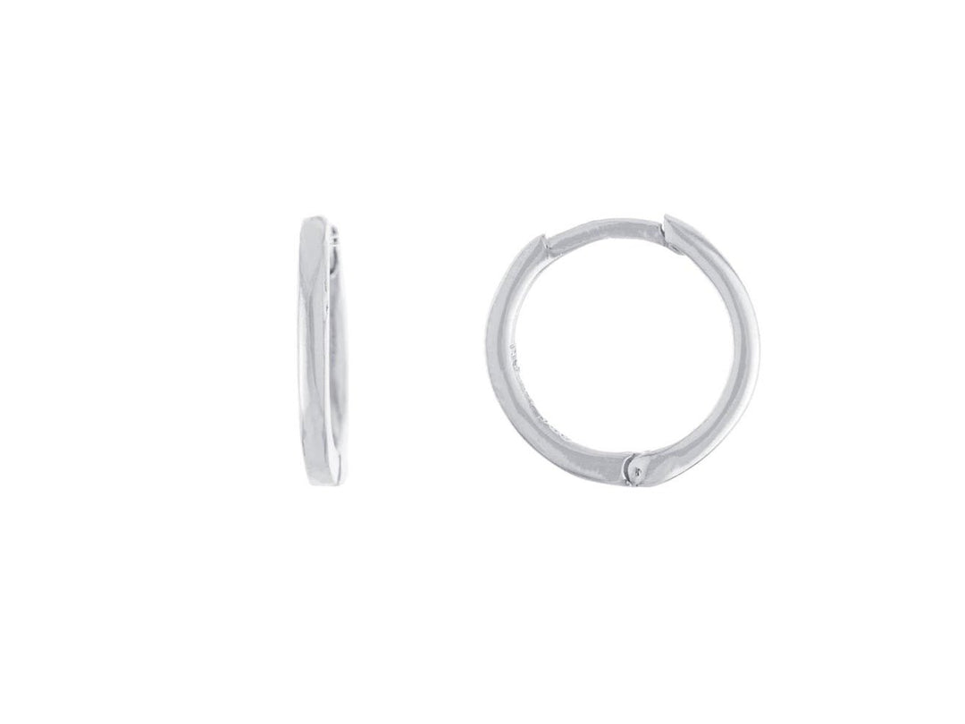 Silver 11mm Huggie Hoops