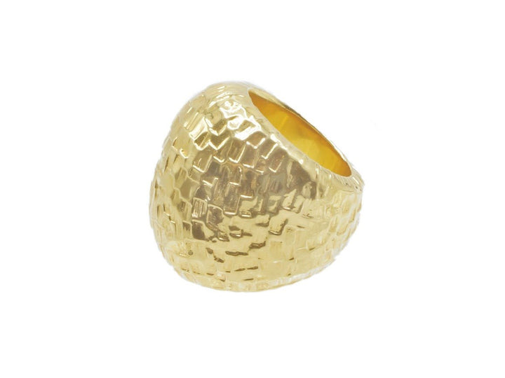 Chiseled Bombe Ring