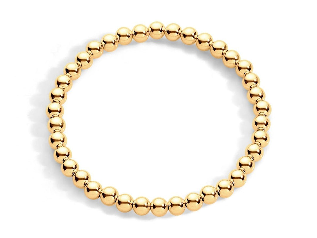 Gold 5mm Bead Bracelet