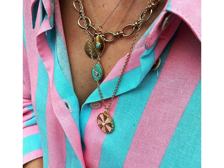 Rose Opal Make a Wish Necklace