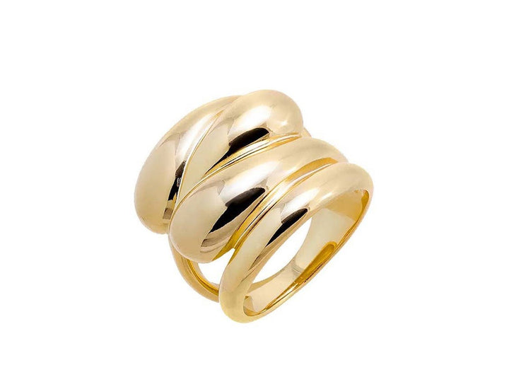 Gold Multi Wrap Chunky Ring