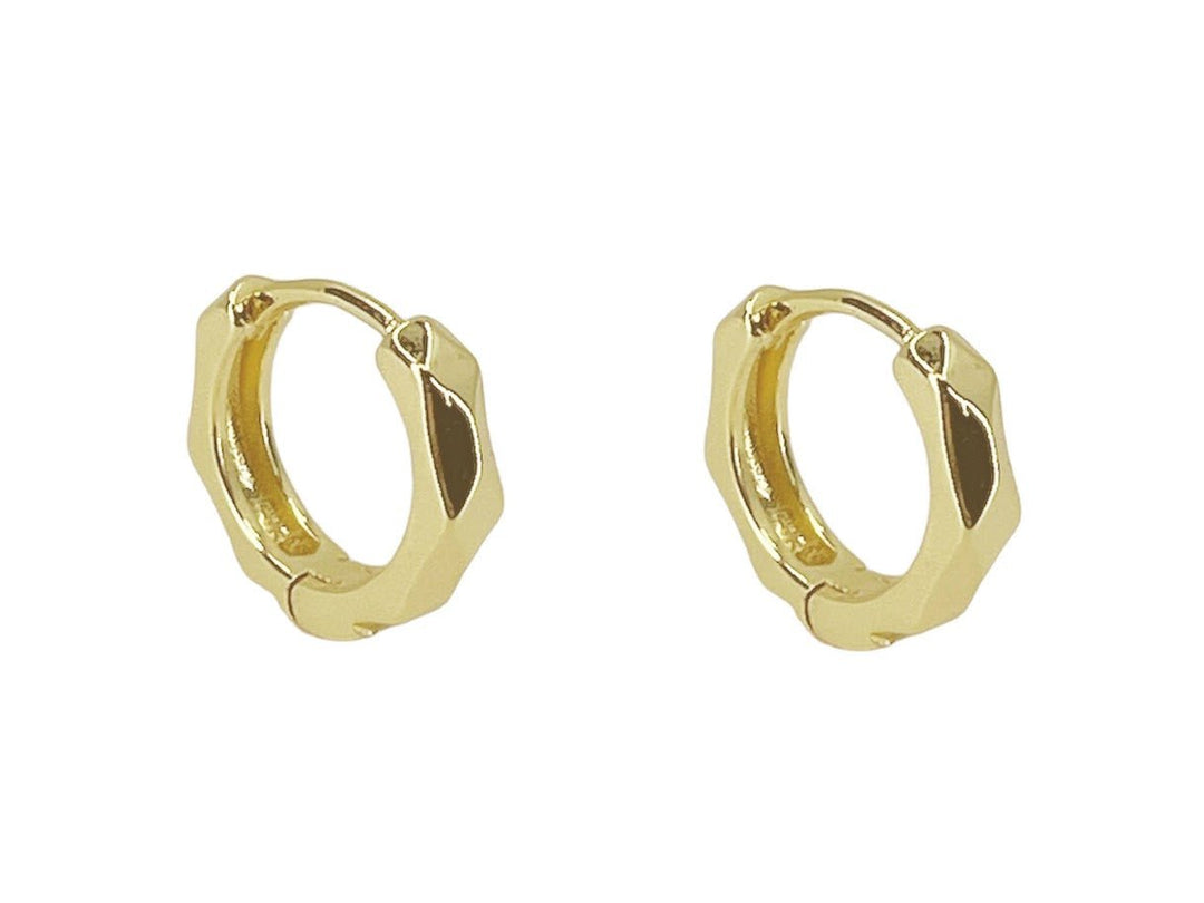 Gold Hexagon Snap Hoops