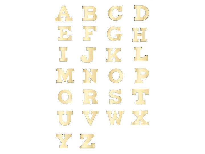 14k Gold Initials Stud Earrings
