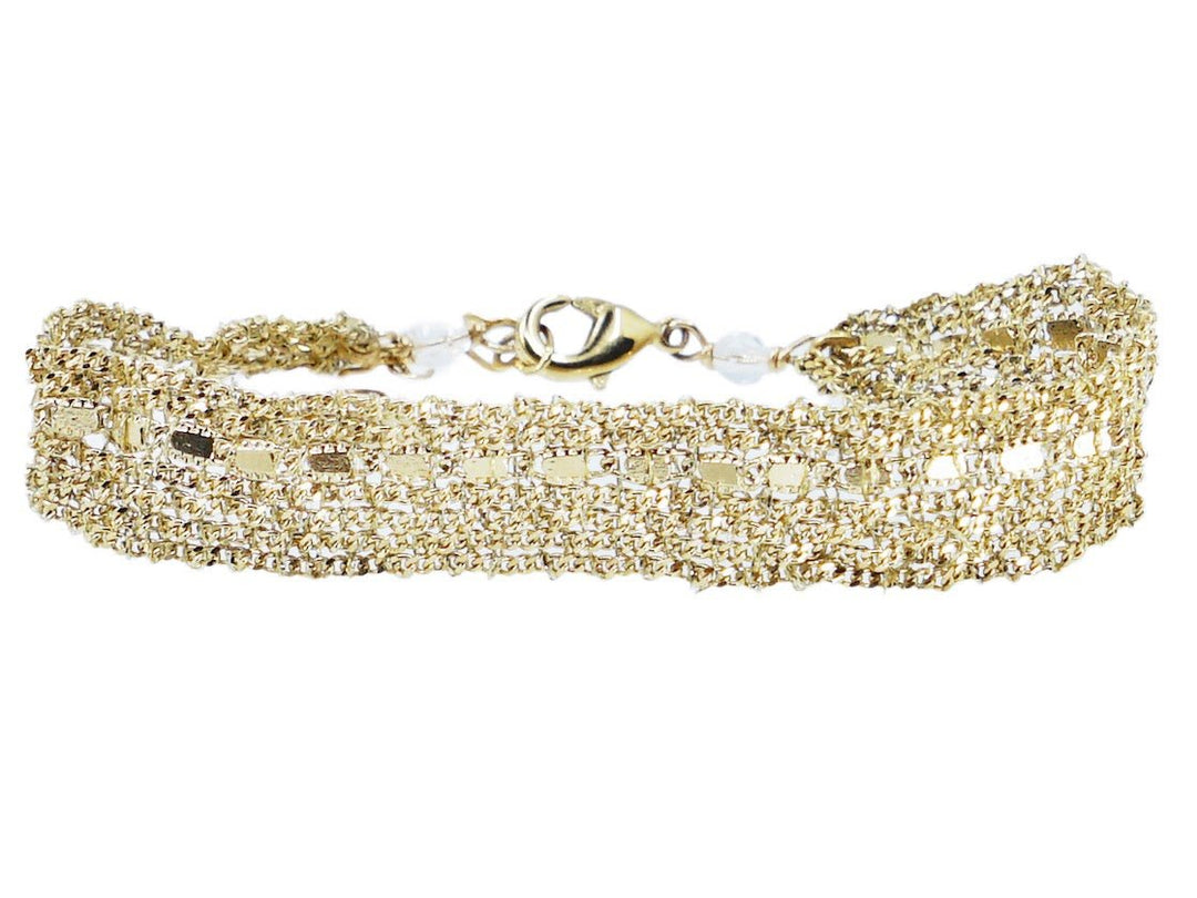 Gold Bi-Color Chain Bracelet