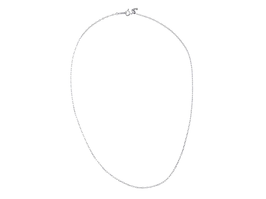 18k White Gold Mini Cable Chain