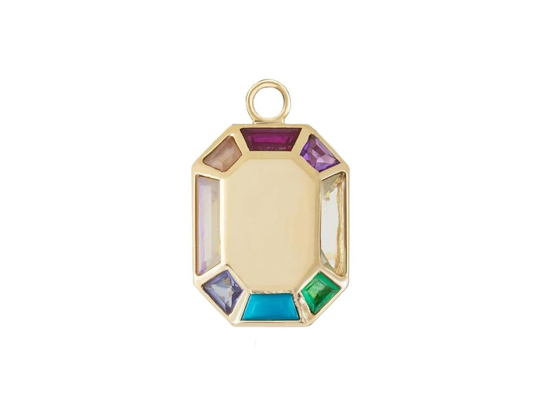 9k Grand Rainbow Octagon Pendant