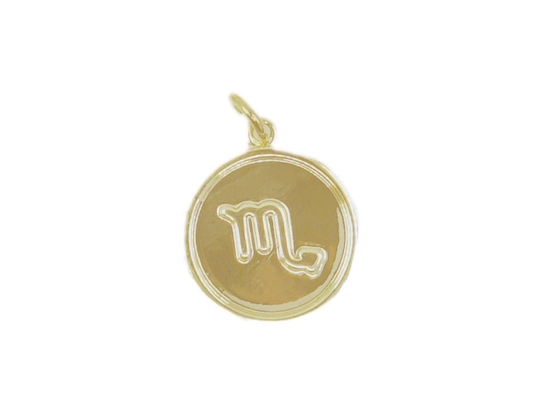 Small Round Scorpio Charm