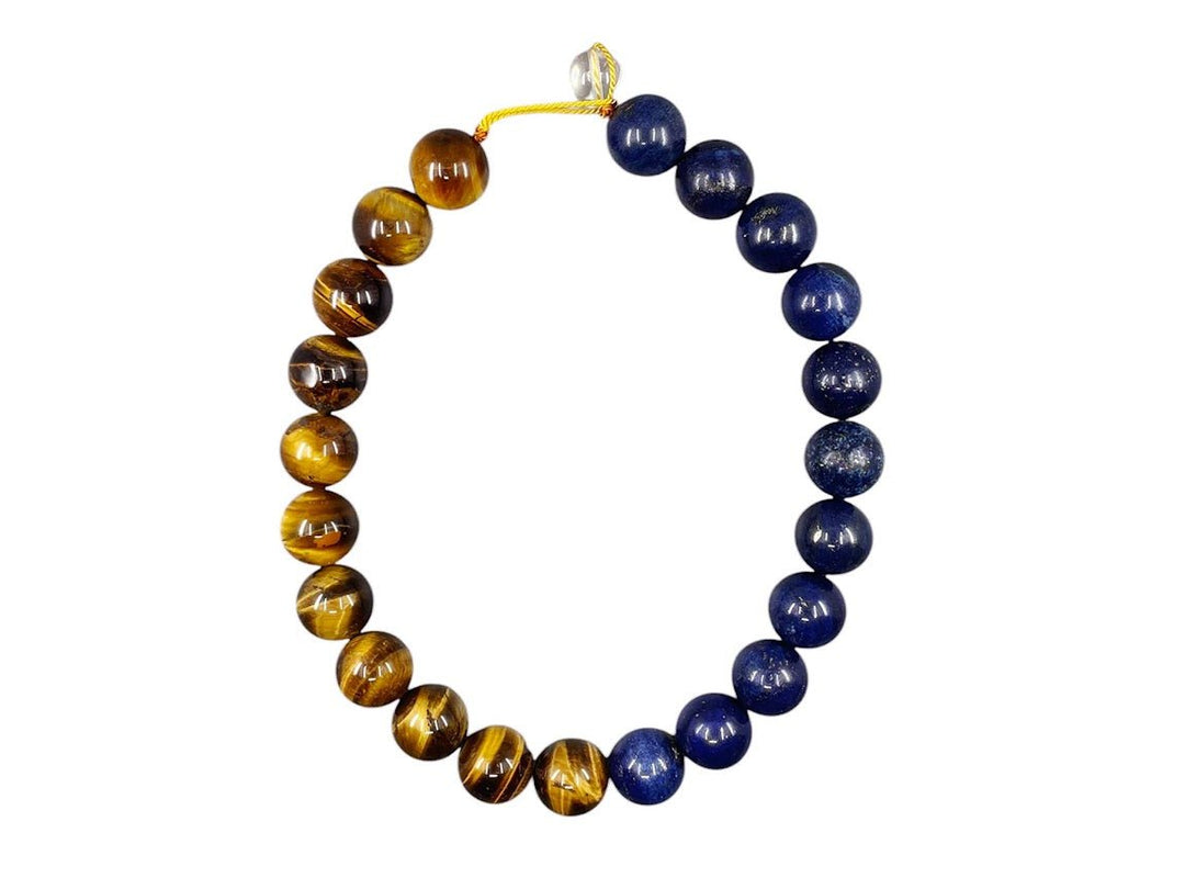 Lapis and Tiger Eye Neck Hug Necklace