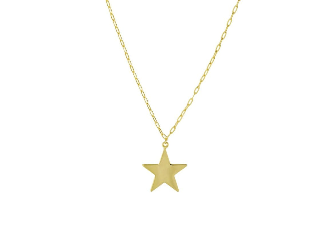 Gold Vermeil Star Charm Necklace