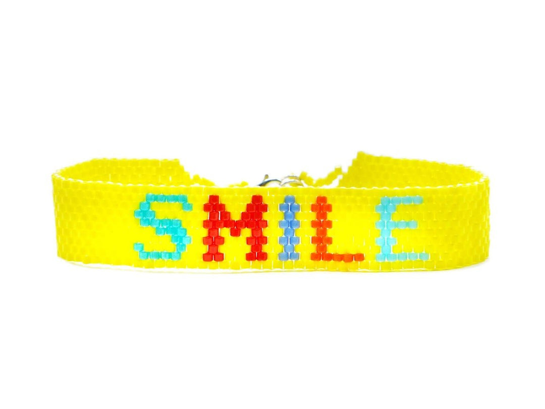Yellow Smile Stitch Bracelet