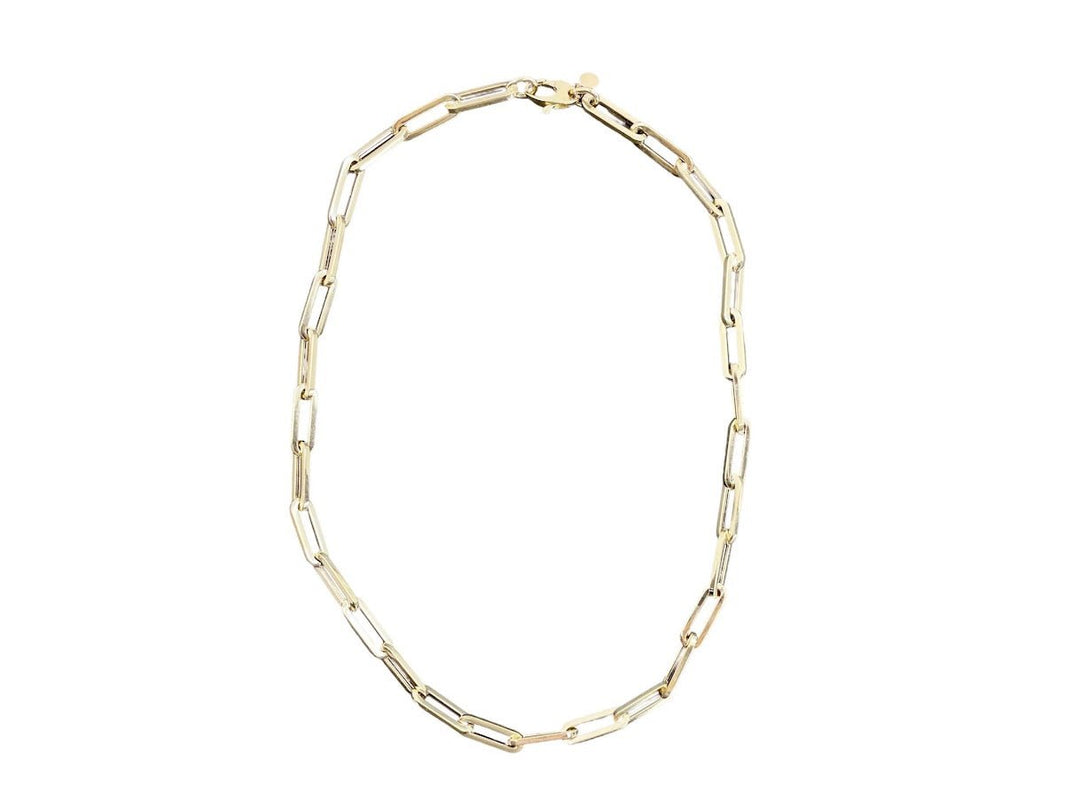 14k Extra Large Paper Clip Chain