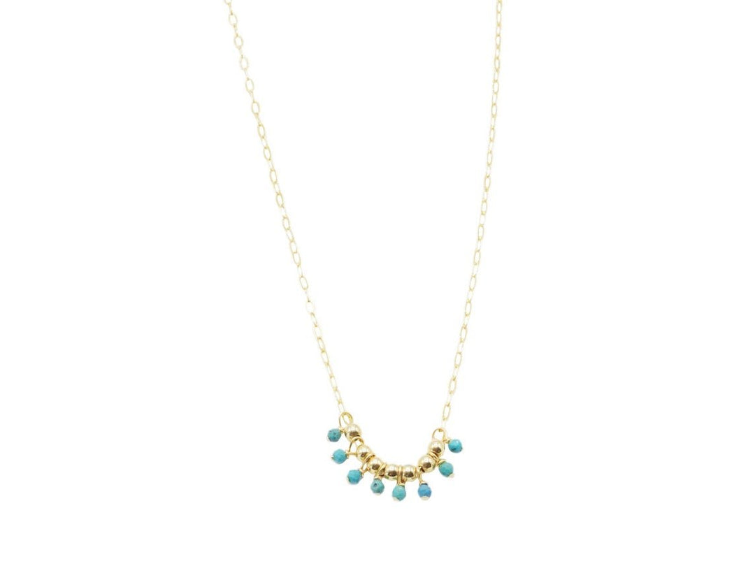 Turquoise Fringe Necklace