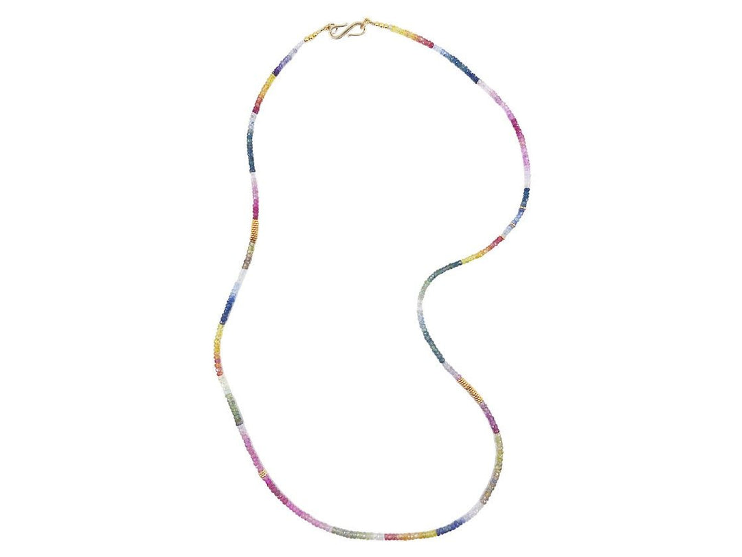 Multicolored Sapphire Strand Necklace