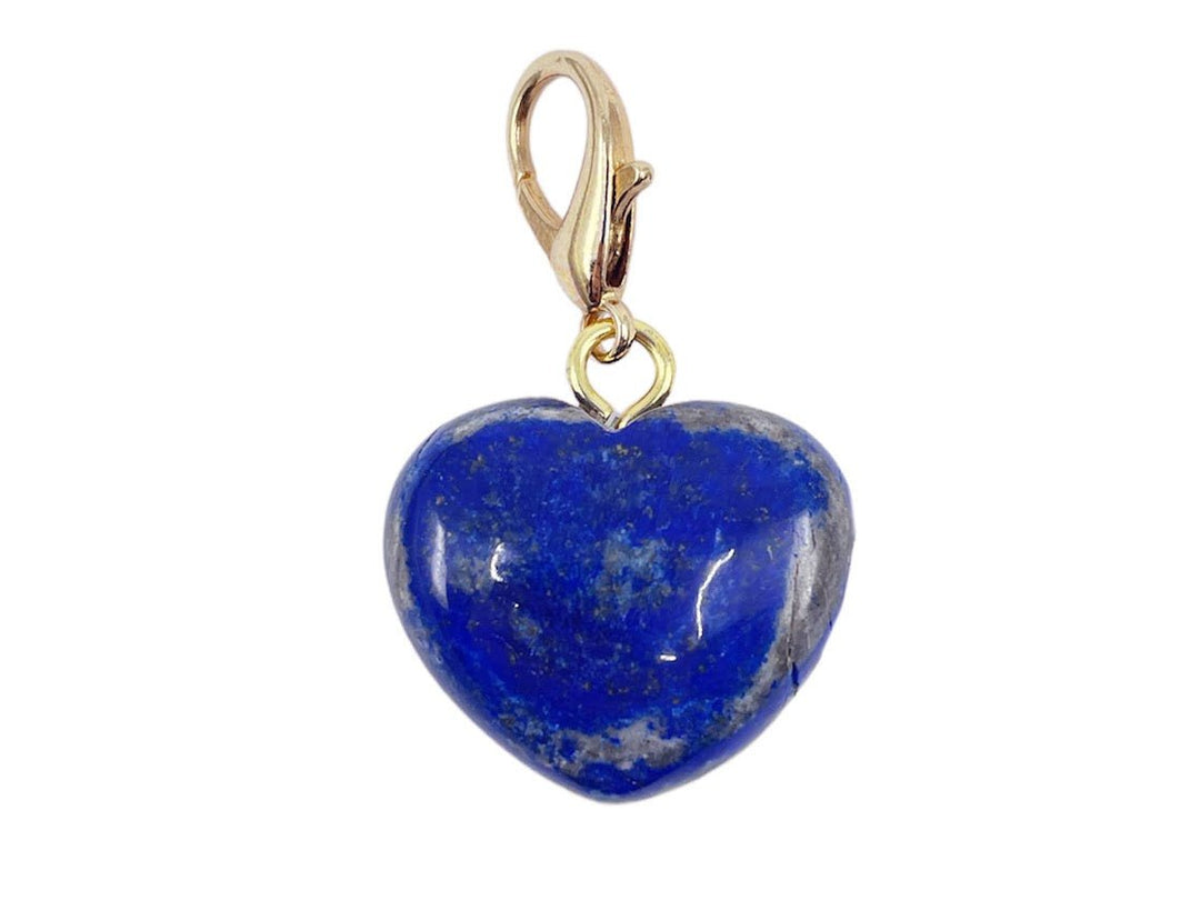 Lapis Heart Charm