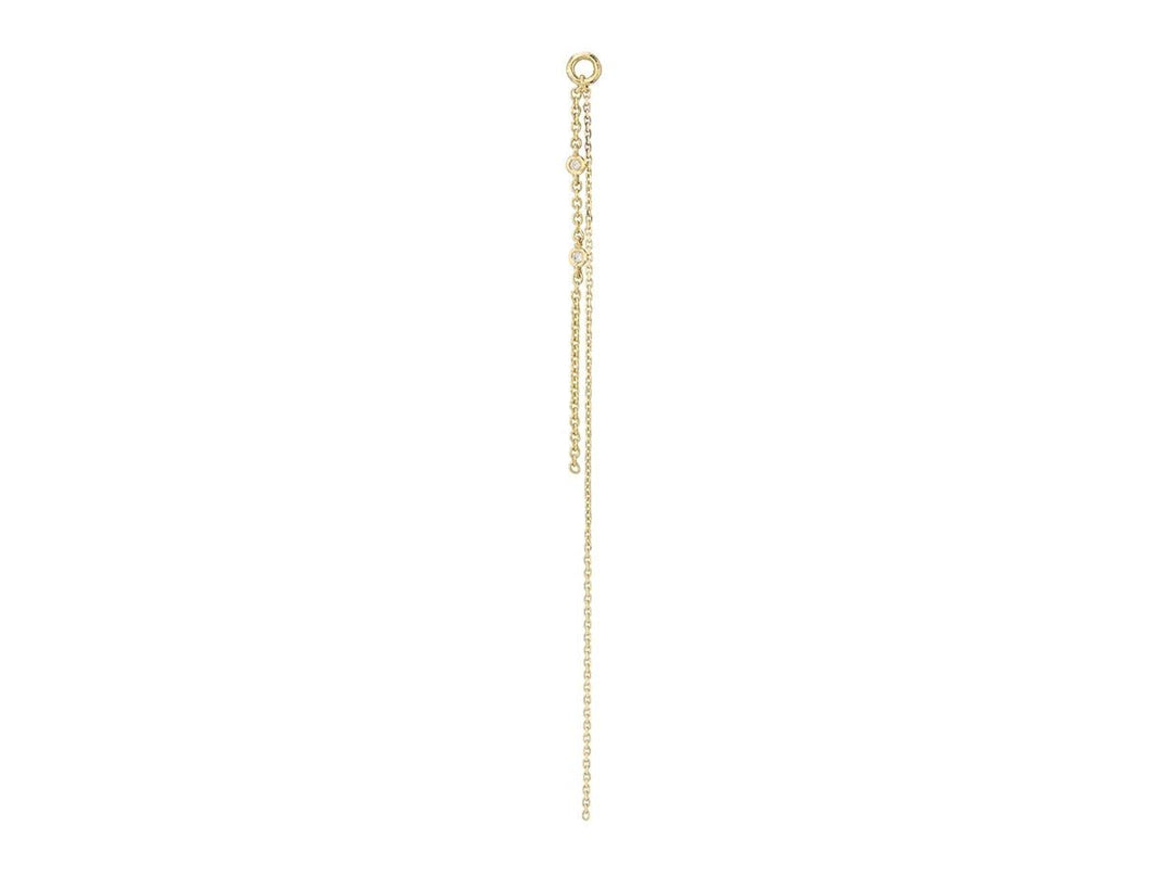 9k Duo Chain Ear Charm with Diamonds