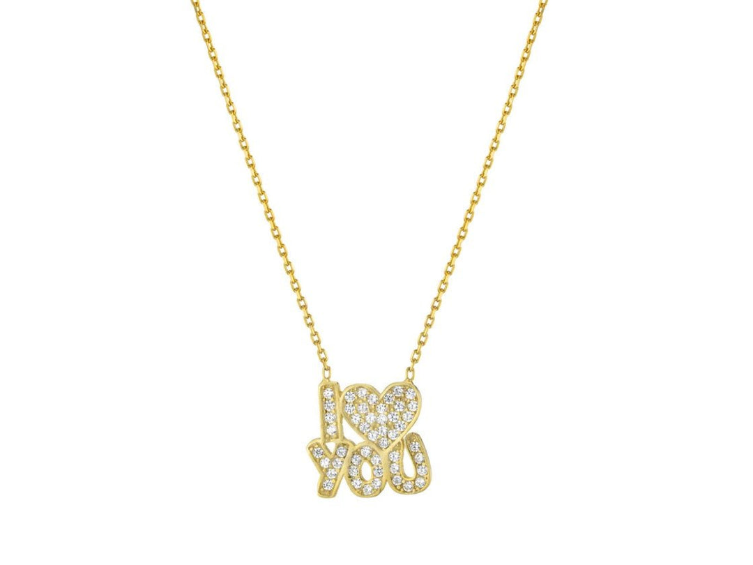 Gold I Heart You Necklace.