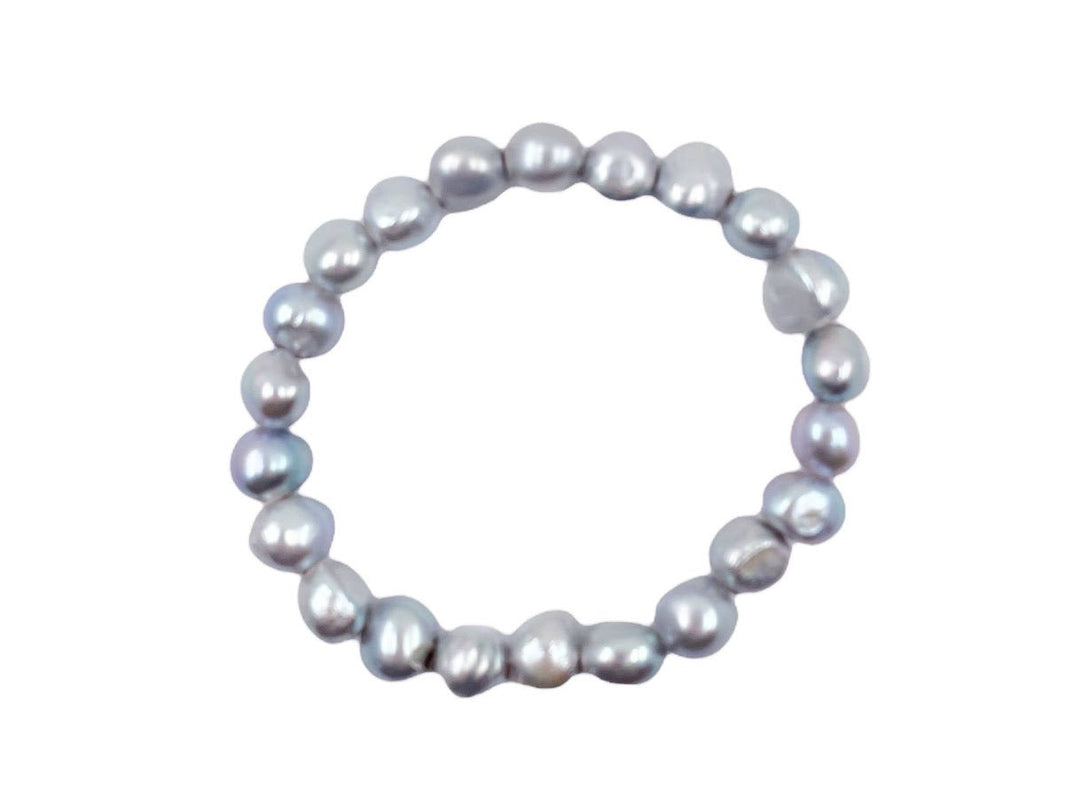 Silver Baroque Pearl Bracelet