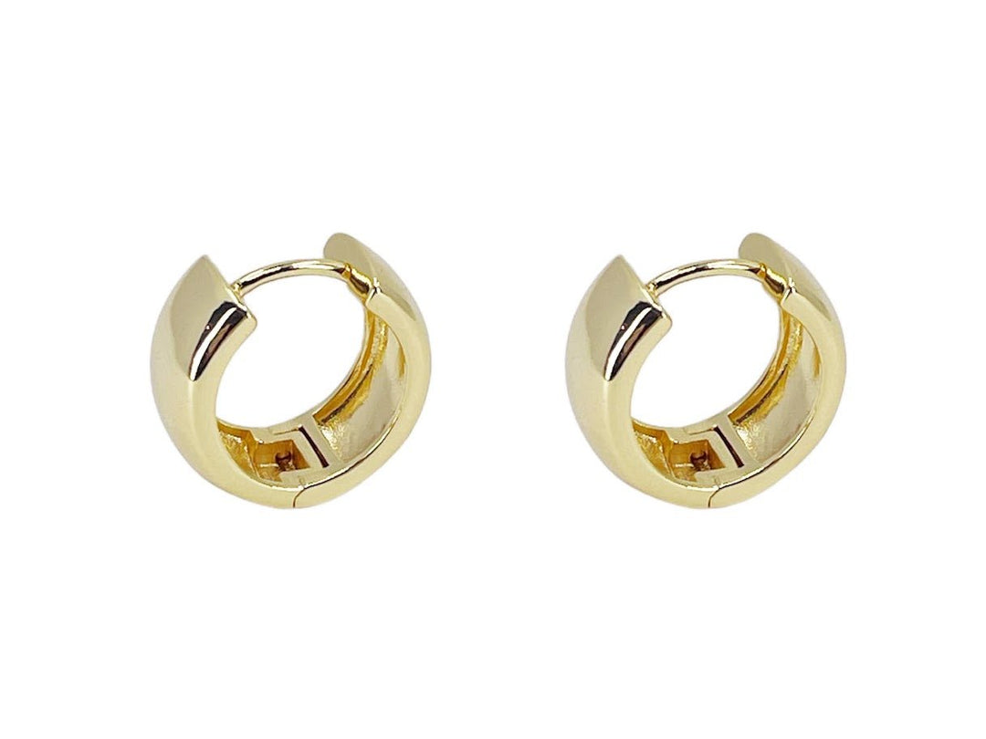 Gold Chunky Snap Hoops