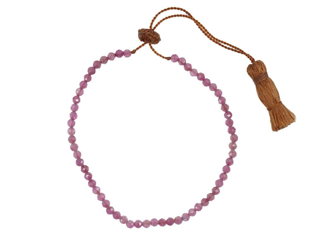 Adjustable Pink Tourmaline Bracelet