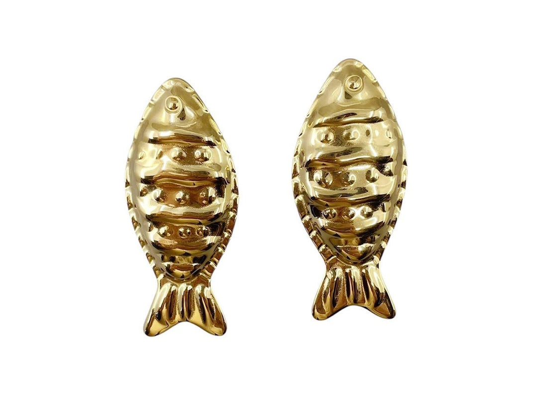 Gold Fish Earrings