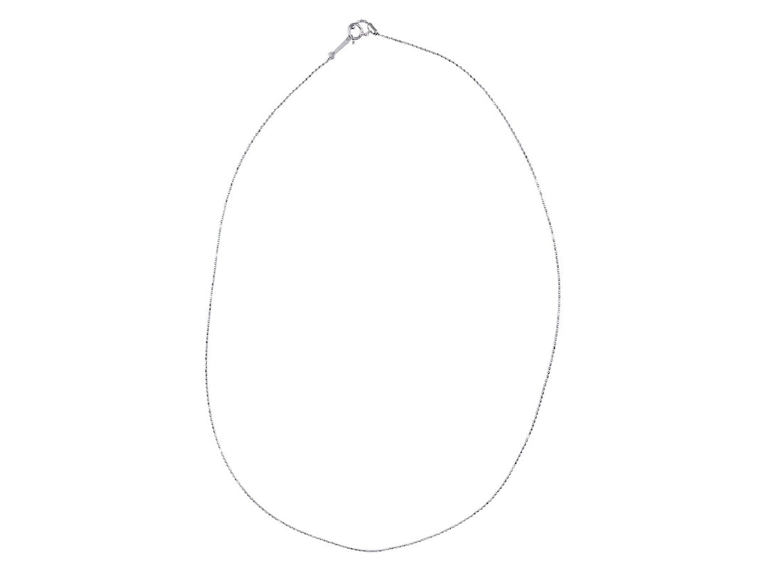 18k White Gold Dotted Chain