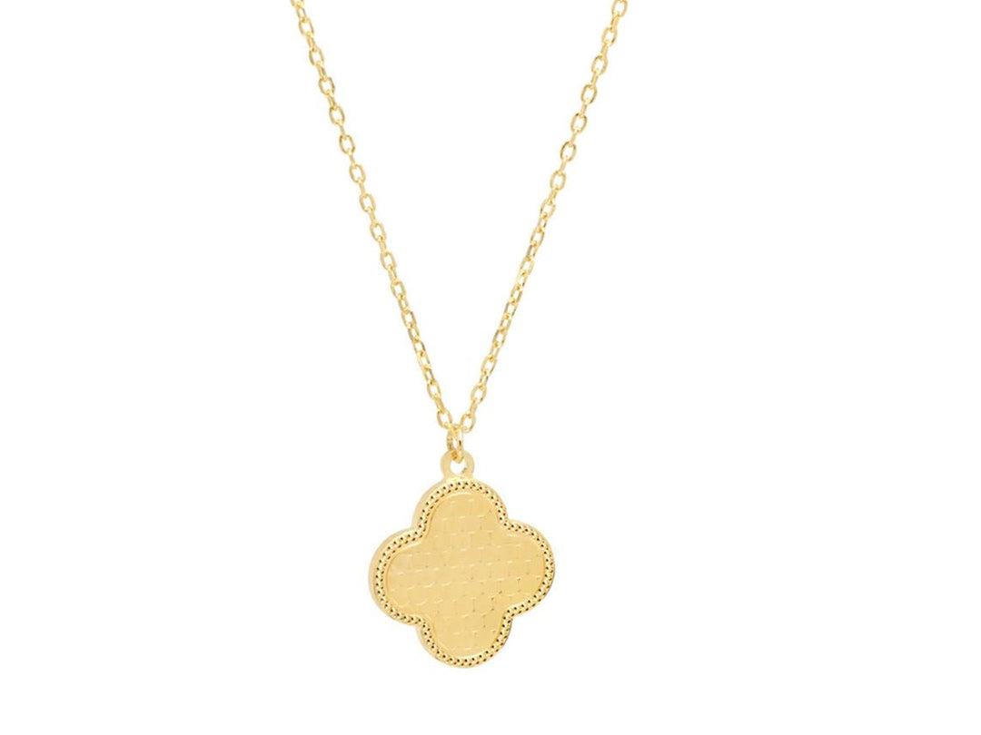 Gold Clover Charm Necklace