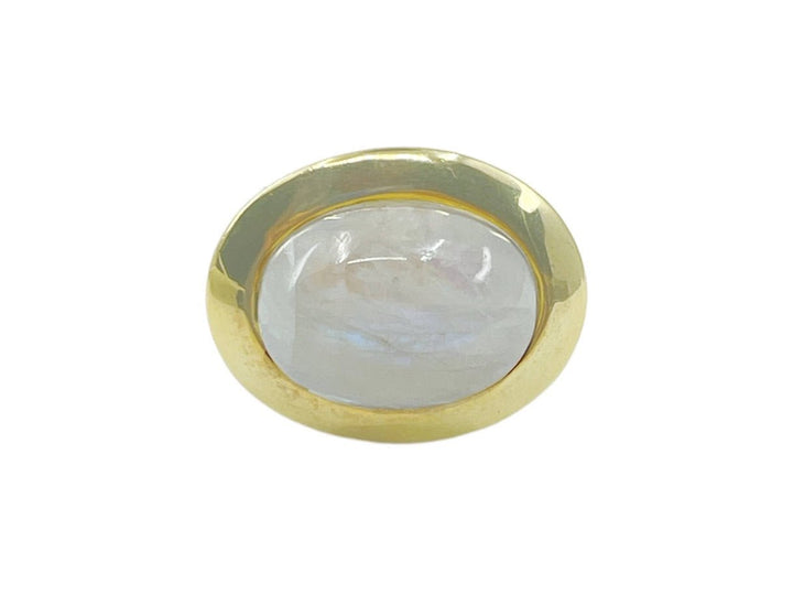 Gold and Silver Moonstone Ring