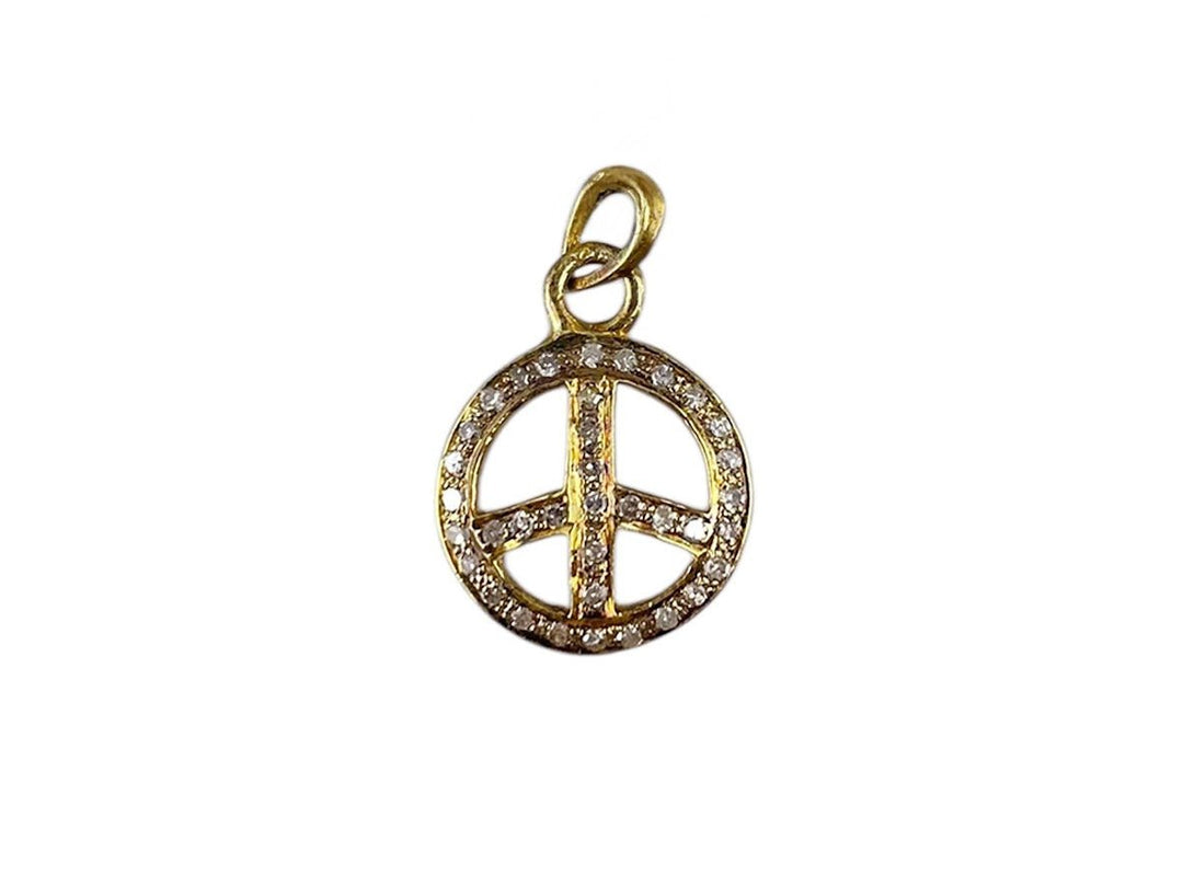 GV Peace Charm with Pave Diamonds