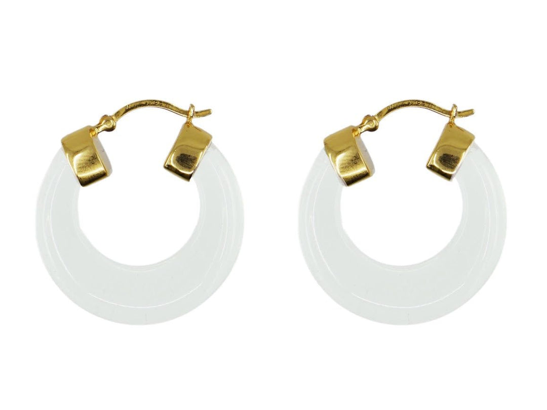 Clear Crystal Hoop Earrings