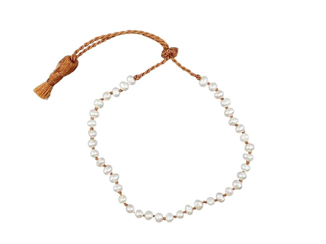 Pearl Bracelet with Tassels