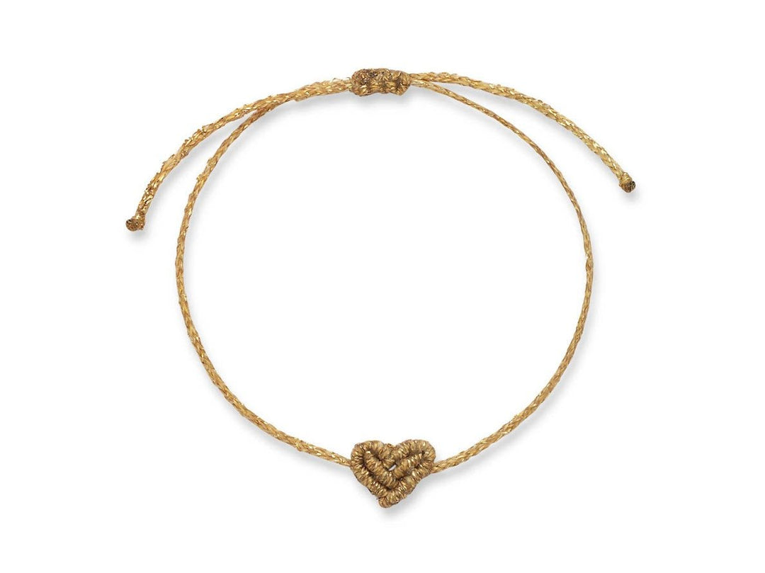 Gold Mini Metallic Heart Bracelet