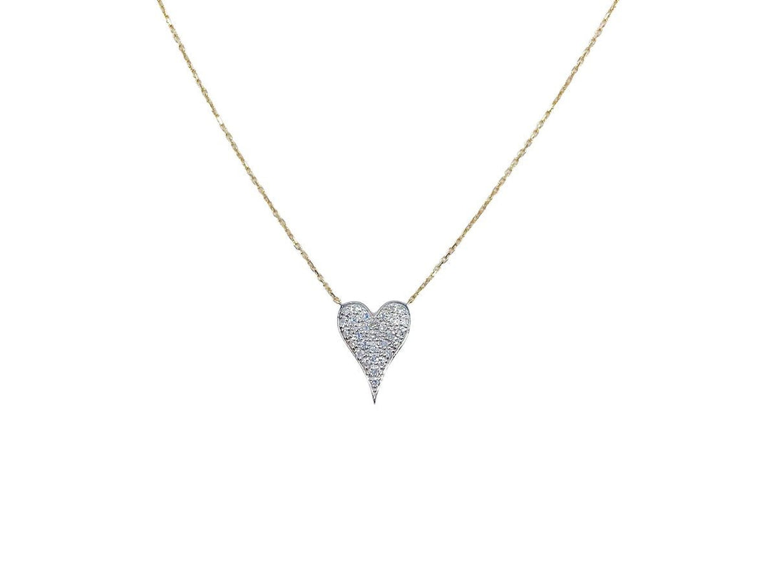 14k Diamond Heart Necklace