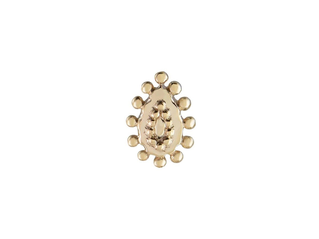 9k Tear-Shaped Dala Stud