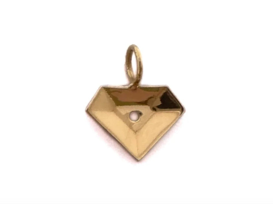14k Sequin Diamond Charm