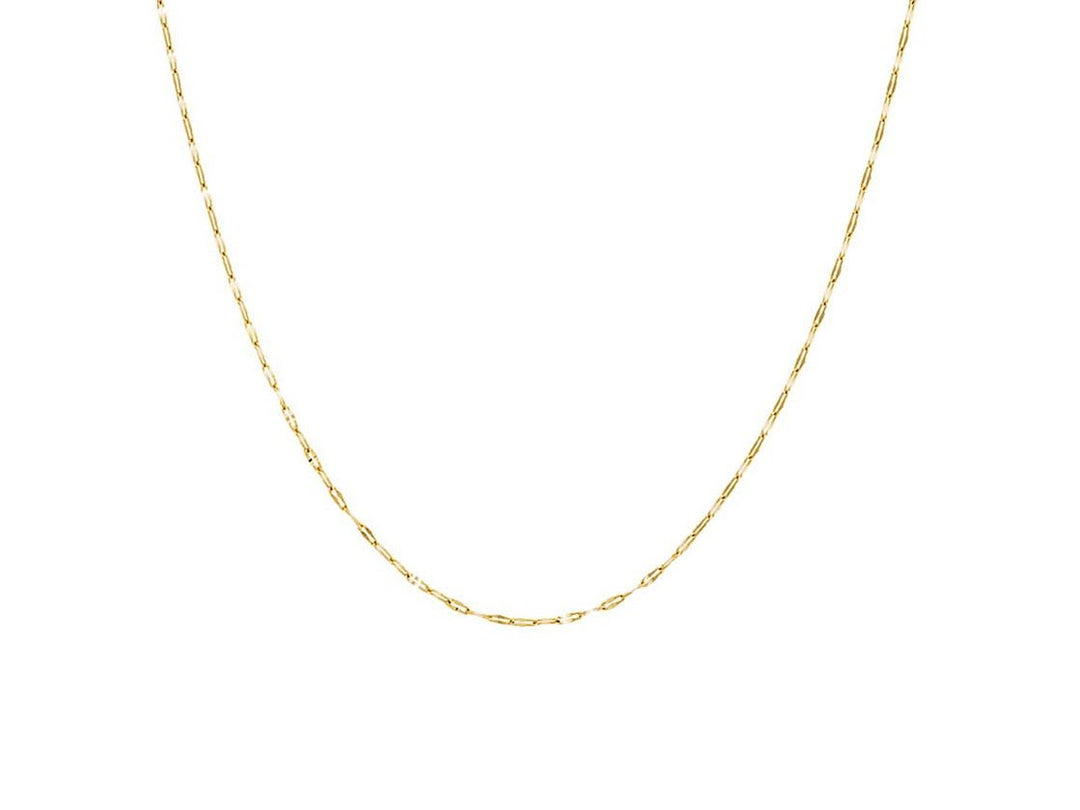 14k Hammered Cable Chain